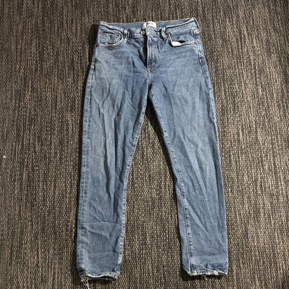 Agolde Toni Straight Leg Jeans Mid Rise Light Wash Size 27